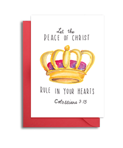 Peace of Christ Christmas Card