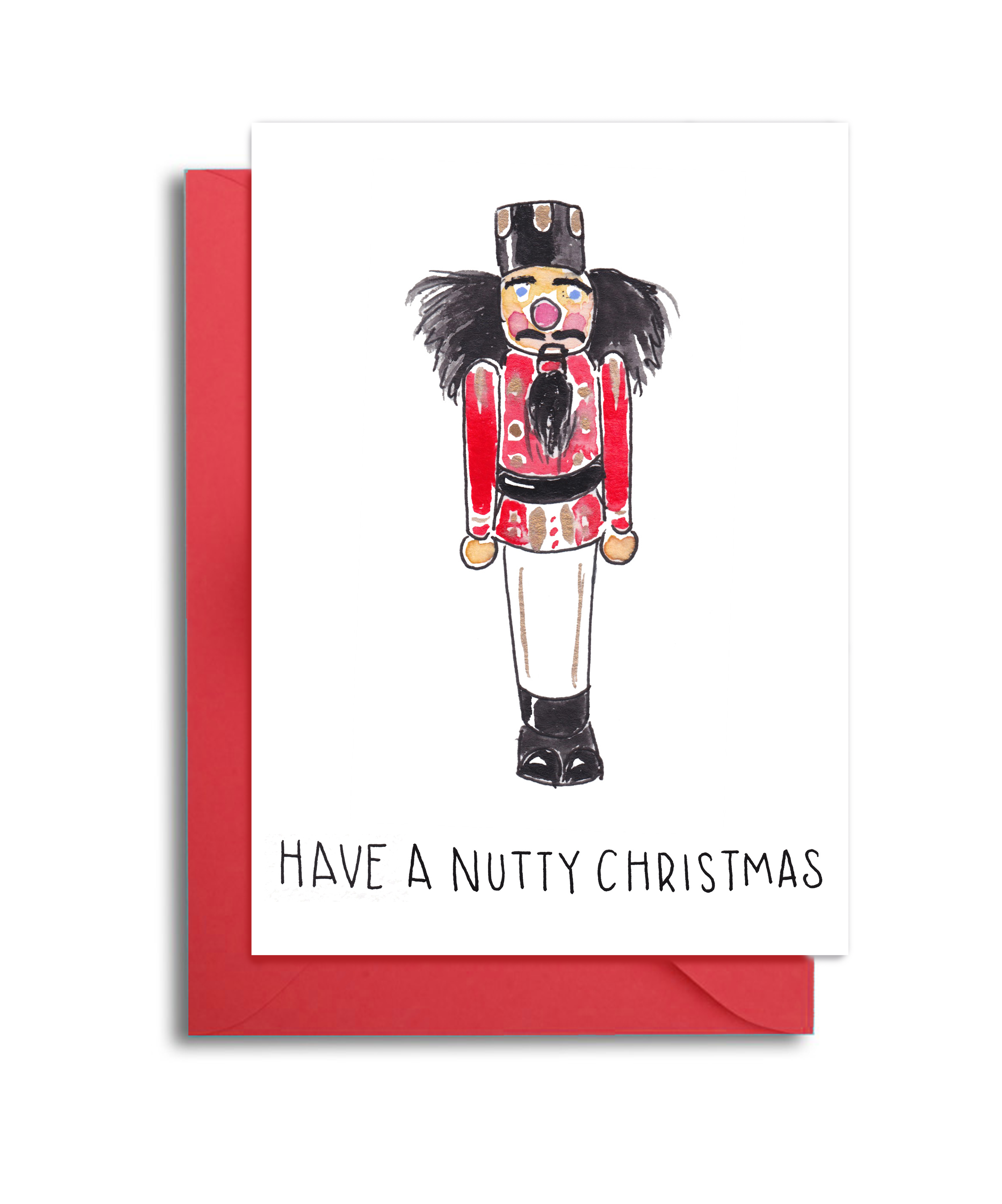 Nutty Christmas Nutcracker Card