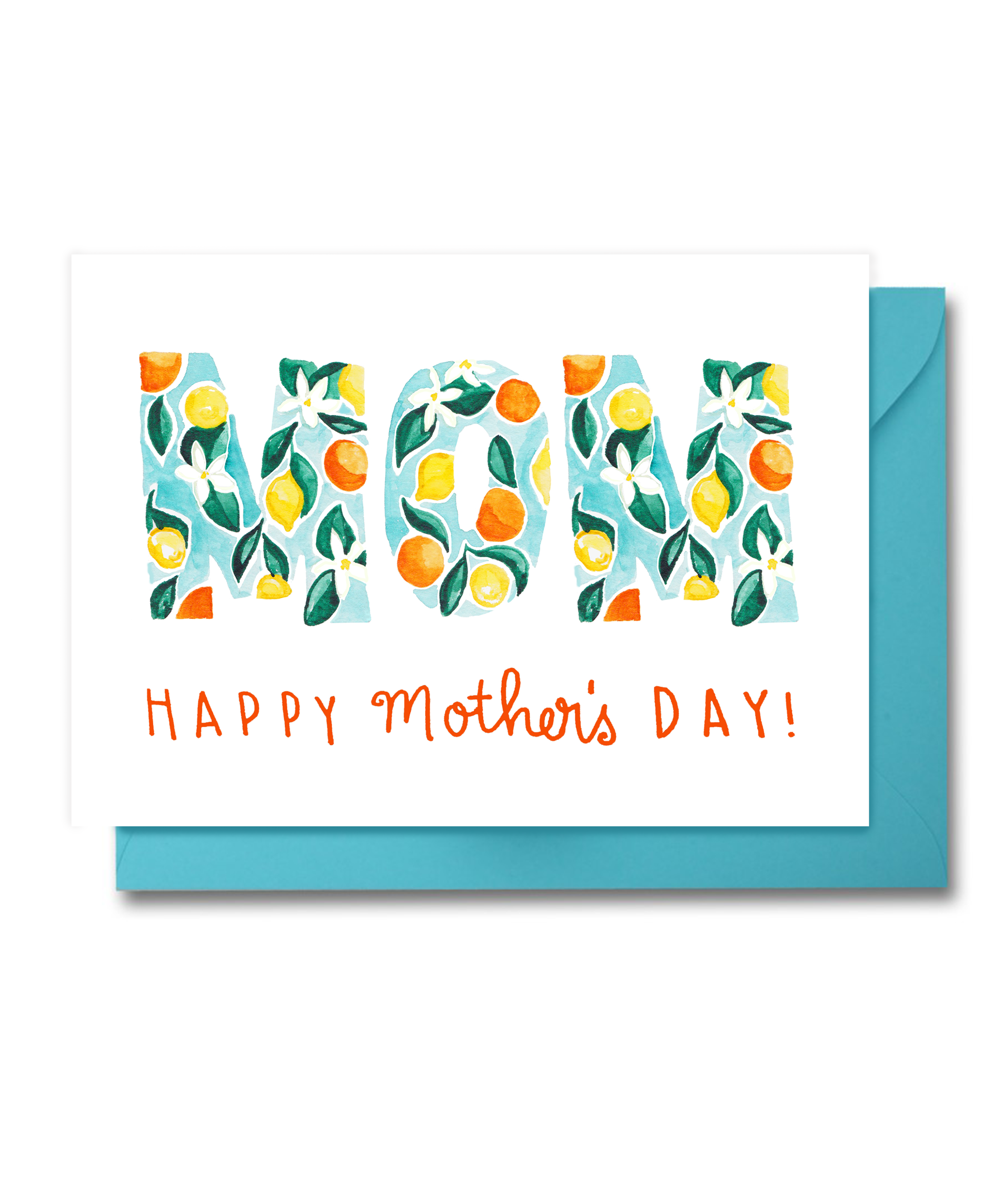 Mother's Day Card Orange and Lemon