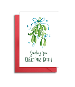 Sending you Christmas Kisses Card