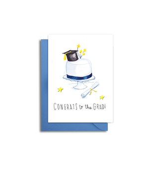Graduation Card - 2020 Grad Card - Graduation Cake Themed Card