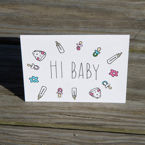 Hi Baby Card