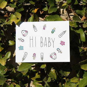Hi Baby Card