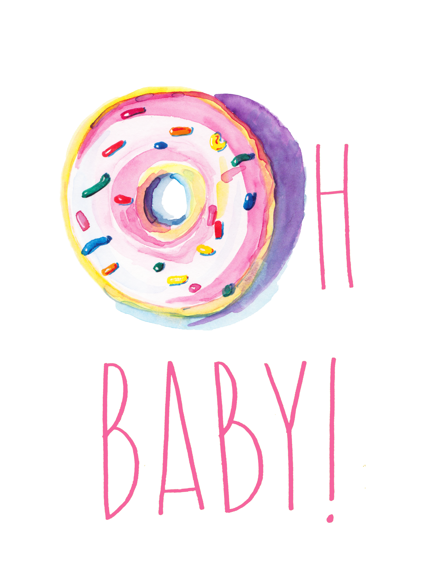 Oh Baby Donut Card