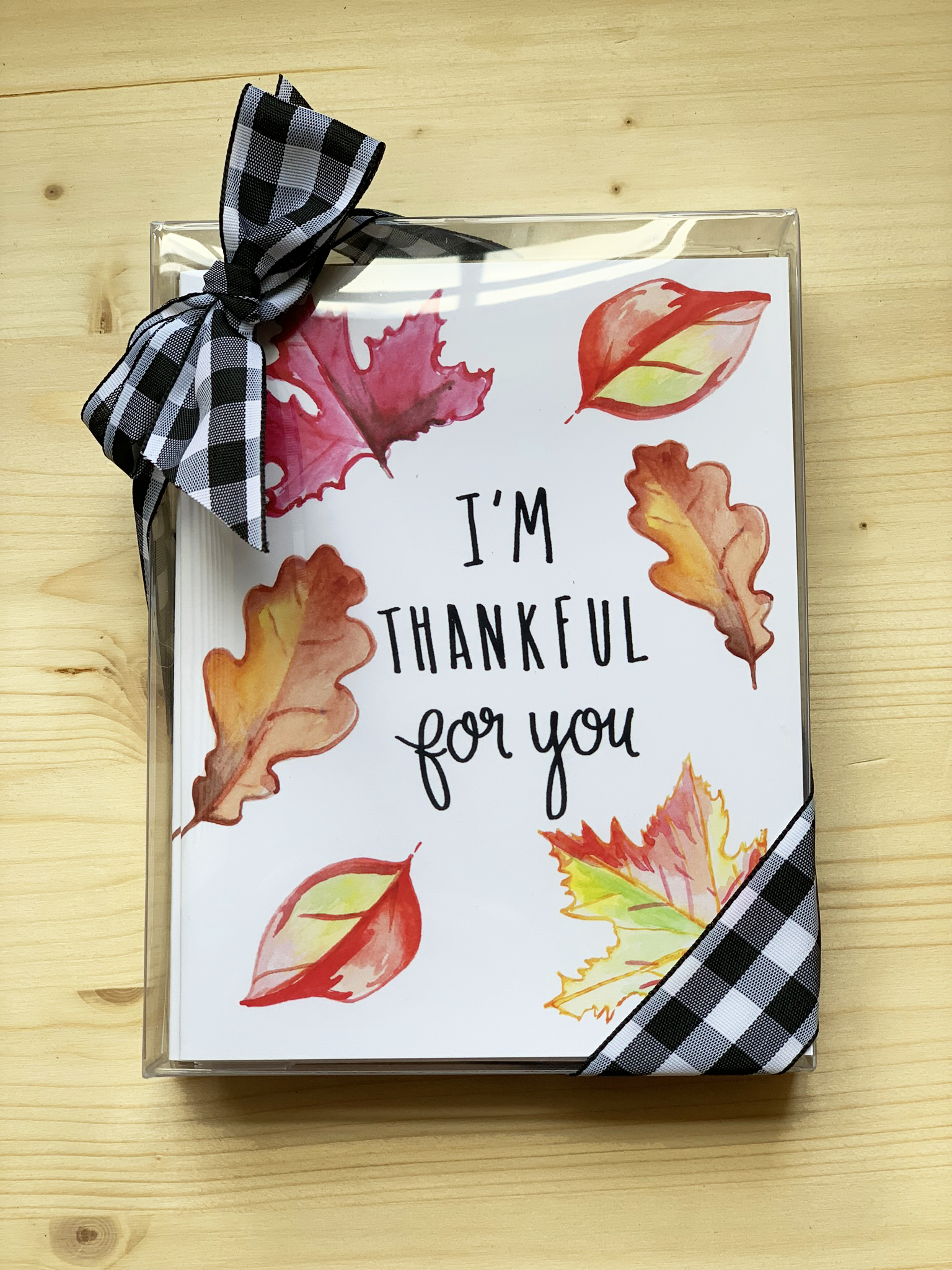 Set of 6 Thanksgiving Note Cards